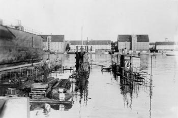 Undervandsbåden HAVFRUEN sænket på Holmen 29. august 1943