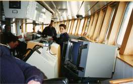 The bridge on board the HDMS TRITON