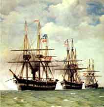 The Danish North Sea Squadron off Heligoland 1864