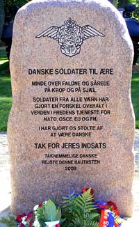Mindestenen ved Rindsholm Kro for alle danske soldater