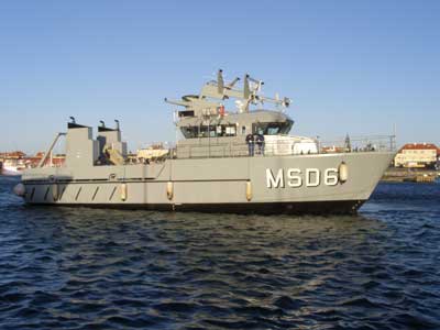 MSD6 seen here in Skagen immediately after launch