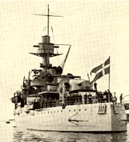 On the 30th of August the crew was mustered for the last time and the Danish Naval Ensign were stricken