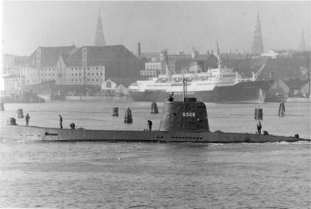 Ubåden DELFINEN i Københavns Havn