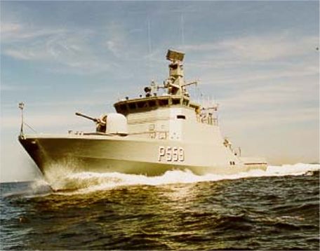 The patrol vessel GRIBBEN