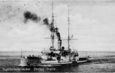 The coast defense ship HERLUF TROLLE