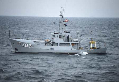 The naval patrol cutter LÆSØ before being rebuild