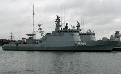 The patrol vessel LOMMEN