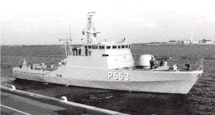 The patrol vessel LAXEN