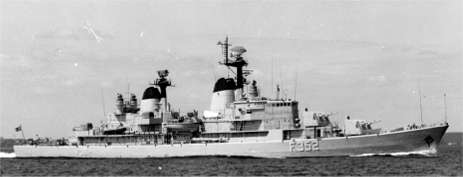 The frigate PEDER SKRAM with its original armament