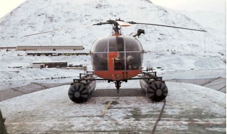 Alouette III helikopter p HVIDBJRNEN