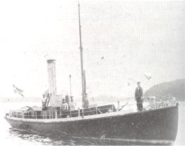The torpedo recovery vessel SLEIPNER