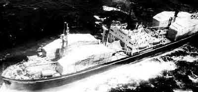 Et sovjetisk handelsskib p vej til Cuba med missiler ombord
