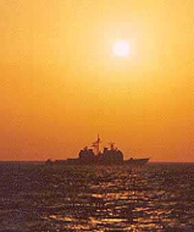 TICONDOROGA-klasse på patrulje i Rødehavet