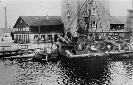 The Coast Defense Ship PEDER SKRAM at the Naval Dock Yard August 29, 1943