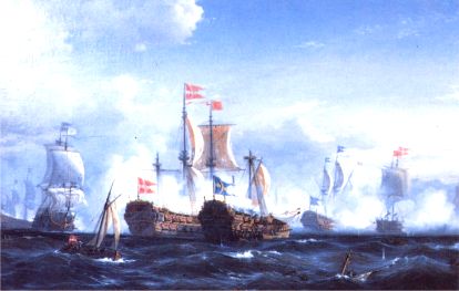 The battle of Kge Bay, July 1, 1677