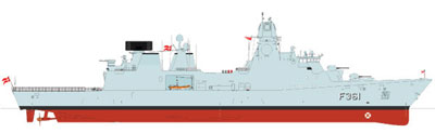 Final design drawing of the upcoming three new frigates of the IVER HUITFELDT Class