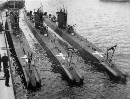 Tre af de fire ubde af H-klassen