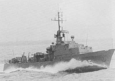 The seaward defense craft NYMFEN seen here in its original appearance