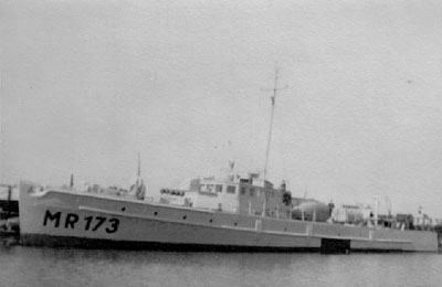 20. august 1946 strg minestrygeren MR 173 en bundmine ved Thors i Lilleblt